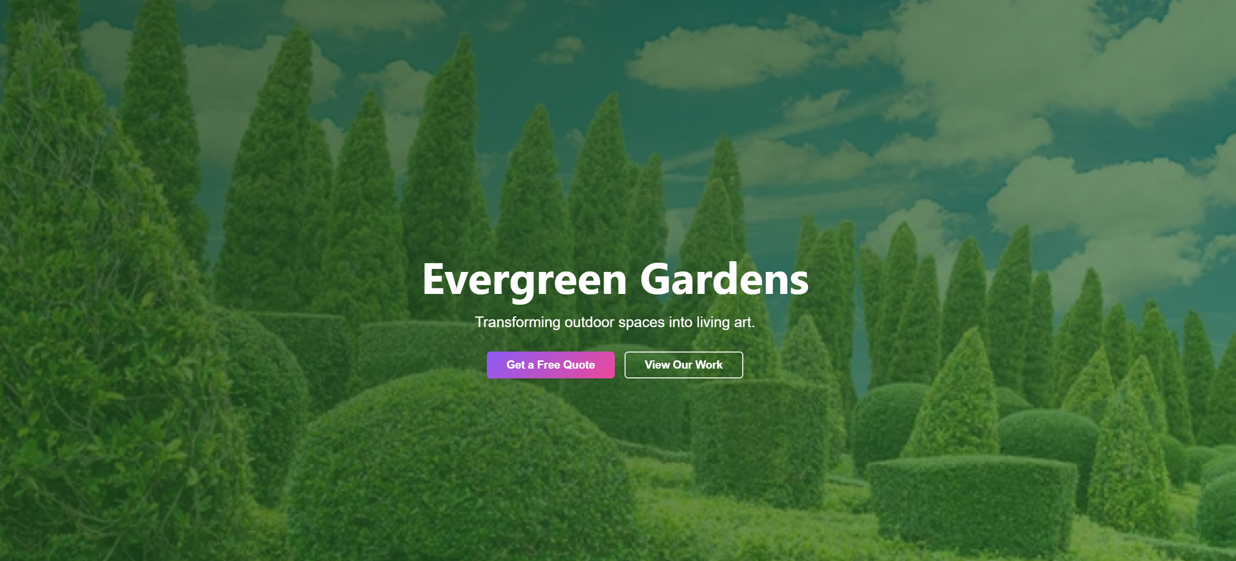 Evergreen Gardens - Demo Project